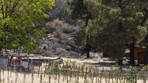 26/07/23 El fuego declarado este marte en Tejeda, Gran Canaria