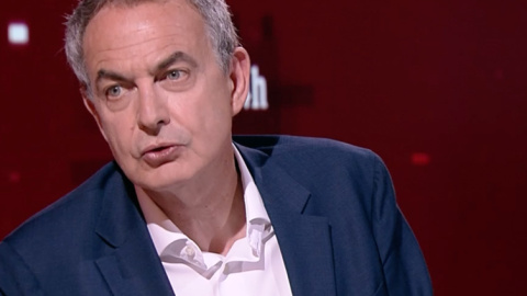 José Luis Rodríguez Zapatero, durante la entrevista en el Canal 24h.- RTVE