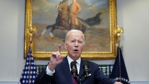 El presidente de EEUU, Joe Biden, se dirige a la nación tras el fallo del Supremo este 29 de junio de 2023.