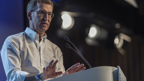 El presidente del Partido Popular, Alberto Núñez Feijóo, el pasado domingo, 2 de julio, en Toledo.