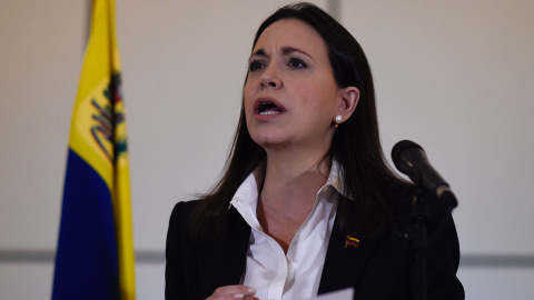 La candidata a la presidencia de Venezuela, María Corina Machado, a 29 de junio de 2018.