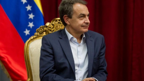 El expresidente del Gobierno José Luis Rodríguez Zapatero en una anterior visita a Venezuela. - EFE