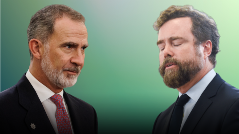 Ilustración del rey Felipe VI e Iván Espinosa de los Monteros. – Europa Press/Tremending