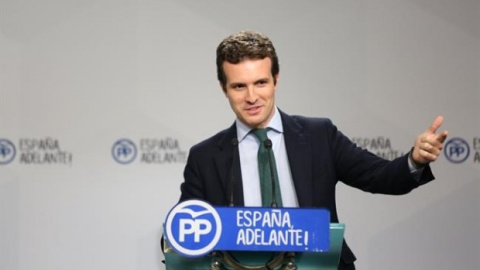 El vicesecretario de comunicación del Partido Popular, Pablo Casado / EUROPA PRESS