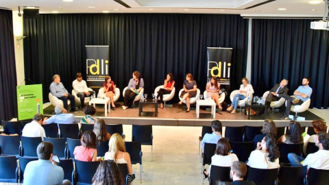 Un momento del debate sobre periodismo responsable organizado por la PDLI en el Círculo de Bellas Artes de Madrid.