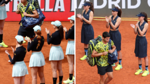 El Open de Tenis de Madrid cambió el atuendo sexista de las recogepelotas en la última jornada