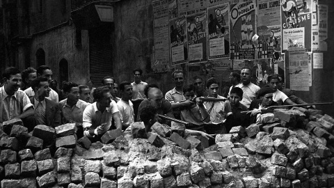 19/07/1936 - Barricada a Barcelona el 19 de juliol de 1936.