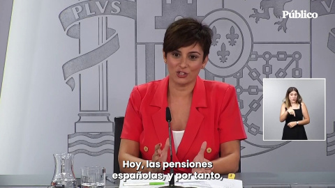 VÍDEO | Moncloa rebate a Feijóo: "La sostenibilidad de las pensiones está garantizada"