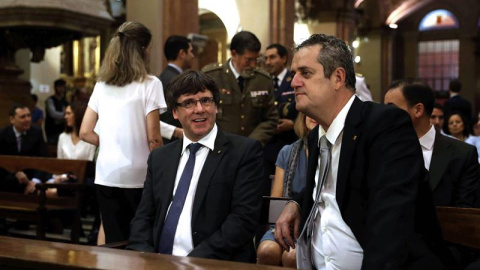 Puigdemont y Forn, hace unos días. EFE/Toni Albir