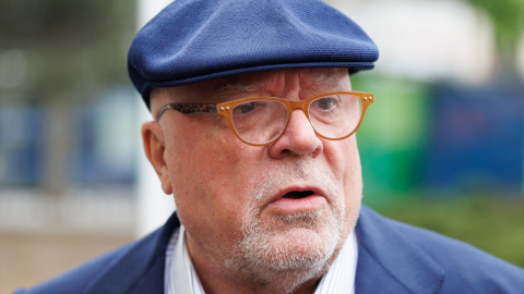 El comisario jubilado José Manuel Villarejo a su llegada a los Juzgados de Plaza de Castilla, a 25 de mayo de 2023, en Madrid.Eduardo Parra