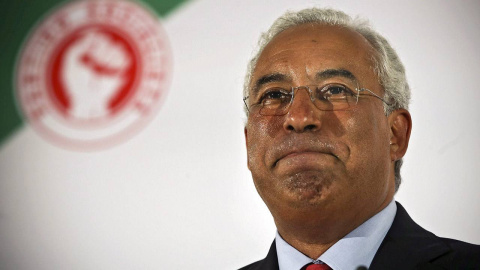 El secretario general del Partido Socialista Portugués, Antonio Costa, tras las elecciones generales.