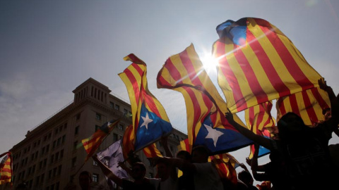 Imagen de la manifestación en Barcelona. | REUTERS