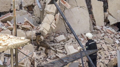 Edificio derrumbado en Logroño, La Rioja, a 25 de julio de 2023.