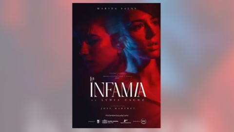 Cartel de 'La infamia', la obra sobre el secuestro de Lydia Cacho en el Teatro Calderón de Valladolid (Archivo)