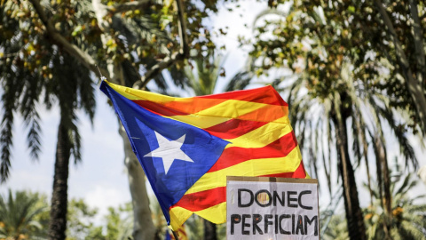 Miles de personan reclaman la libertad de los detenidos frente al TSJCat. XAVI HERRERO