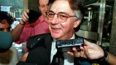 01/08/2023 Foto de agosto de 1995 de Francisco Paesa, tras una comparecencia en la Audiencia Nacional