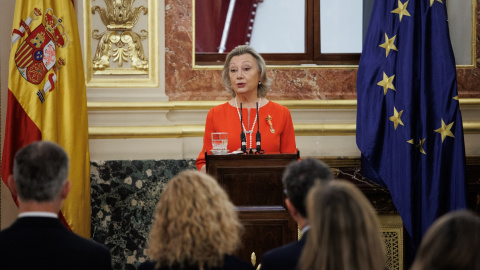 La expresidenta del Congreso de los Diputados y senadora electa, Luisa Fernanda Rudi, en un acto en la Cámara Baja el pasado junio. E.P./Alejandro Martínez Vélez