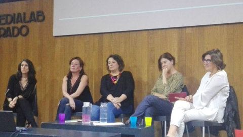 Virginia Pérez Alonso (adjunta a la Dirección de Público), Cristina Fallarás (exdirectora de Diario 16), Montserrat Domínguez (directora de Huffington Post) y Magda Bandera (directora de La Marea) han denunciado este martes la discriminación de la m