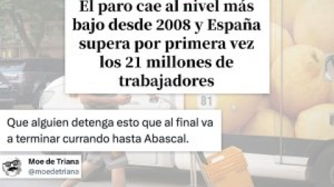 "Rajoy soñaba con 20 millones de trabajadores. Un perro y una comunista han logrado 21 millones"