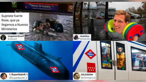 Los mejores memes sobre las lluvias en Madrid.