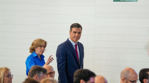 El presidente del Gobierno en funciones, Pedro Sánchez, en una imagen de archivo tomada en la inauguración de la Galería de las Colecciones Reales, a 25 de julio de 2023 en el Palacio Real de Madrid