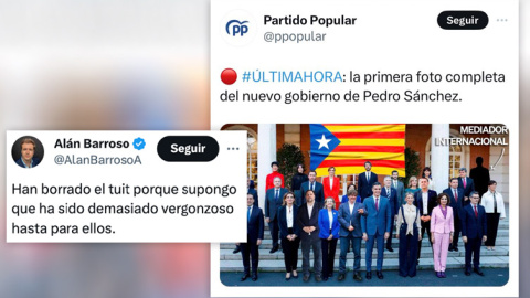 El fotomontaje que el PP ha tenido que eliminar.