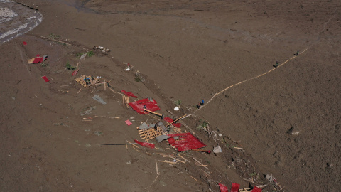 Imagen aérea tomada con un dron del desastre natural en Georgia, a 4 de agosto de 2023.