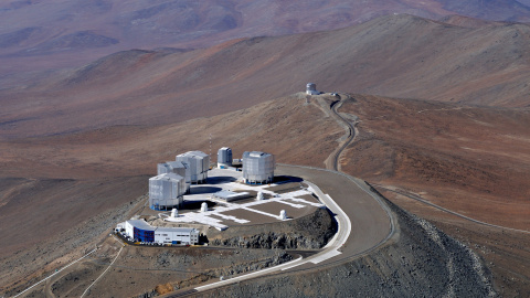 Vista de los telescopios europeos situados en Paranal, Chile. /ESO