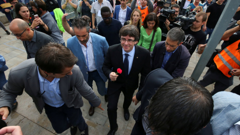 Puigdemont en el 1-O./ REUTERS