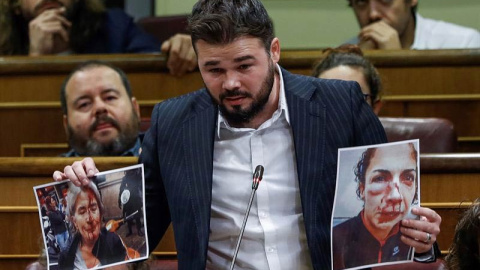 Gabriel Rufián en el Congreso. | EFE