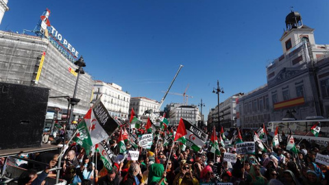 Manifestación en Madrid en apoyo al pueblo del Sahara