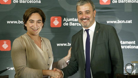 Ada Colau y Jaume Collboni.