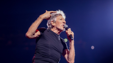 El cantante Roger Waters durante una actuación en el Wizink Center, a 23 de marzo de 2023, en Madrid (España).