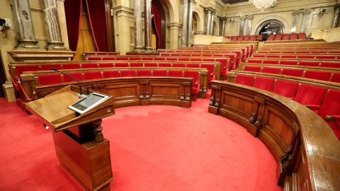 El hemiciclo del Parlament catalán. REUTERS/Albert Gea