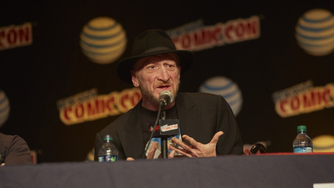 Frank Miller durante la rueda de prensa de la Heroes Comic-Con