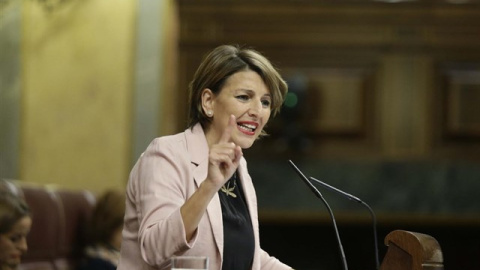 La diputada de En Marea Yolanda Díaz, en el congreso. EUROPA PRESS