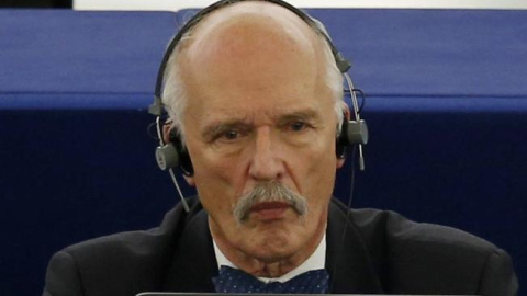 El eurodiputado ultra Janusz Korwin-Mikke. / REUTERS