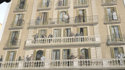 El mural 'Balcons de Barcelona'