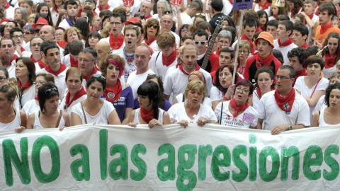 No a las agresiones sexuales en Sanfermines