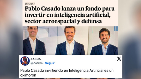 Noticias sobre Pablo Casado y un fondo de inversión.