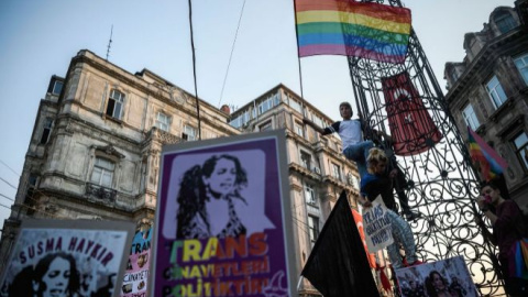 Protesta por el día mundial a favor de la Despatologización Trans.