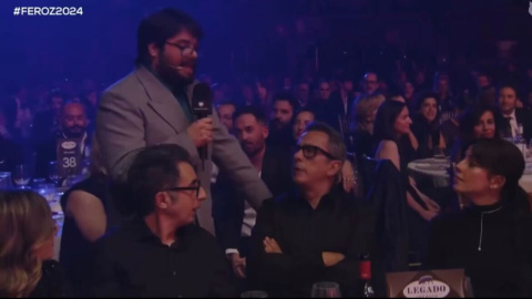 Secuencia del momento en los Premios Feroz