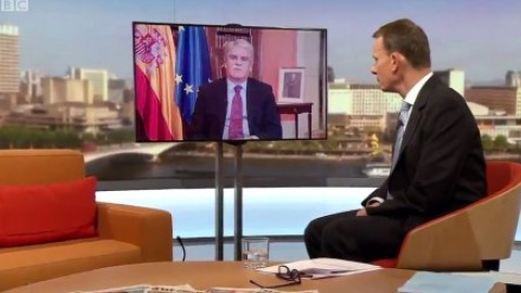 El ministro de Exteriores, Alfonso Dastis, en una entrevista a la BBC.