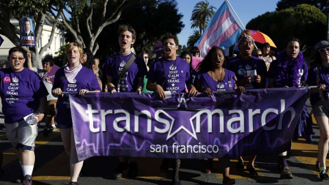 Marcha en favor de las personas trans en San Francisco.