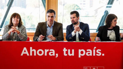 Pedro Sánchez, en Valladolid. / EFE