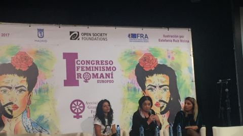 Las ponentes del I Congreso de Feminismo Romaní.