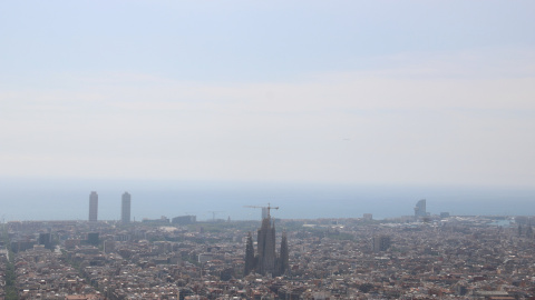 Vistes de Barcelona des del búnquers del Carmel, en una imatge d'arxiu