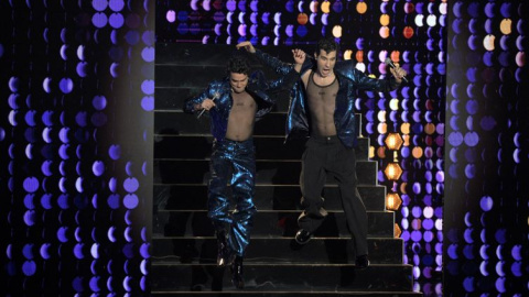 Javier Calvo y Javier Ambrossi durante la gala de los Premios Goya, a 10 de febrero de 2024.- EP