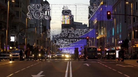 Gran Vía, cortada durante la pasada Navidad / EFE