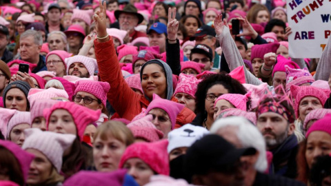 Una imagen de la Wome's March de Washington en enero de 2016 / Reuters